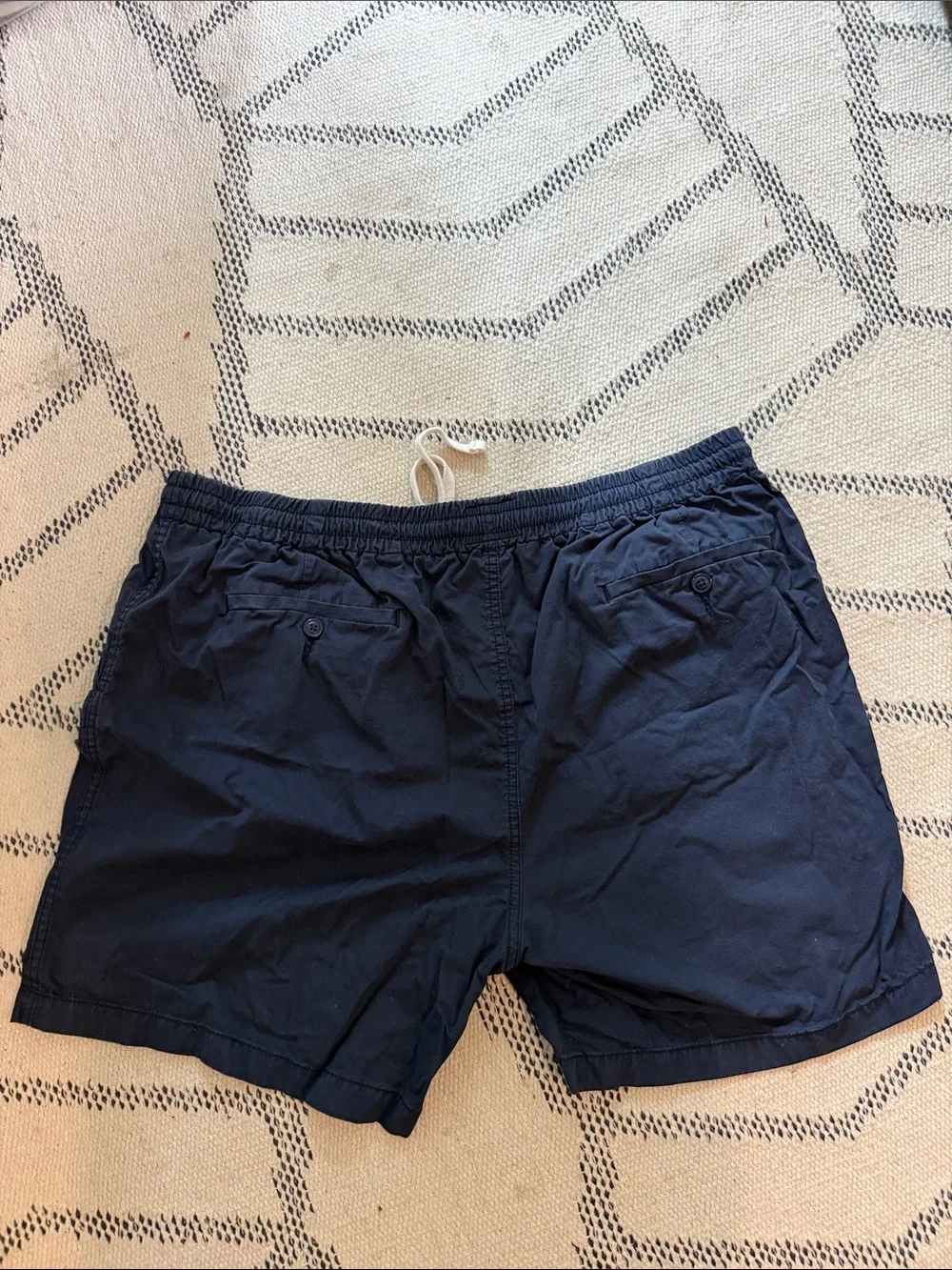 J. Crew Navy Athletic Shorts with White Drawstring